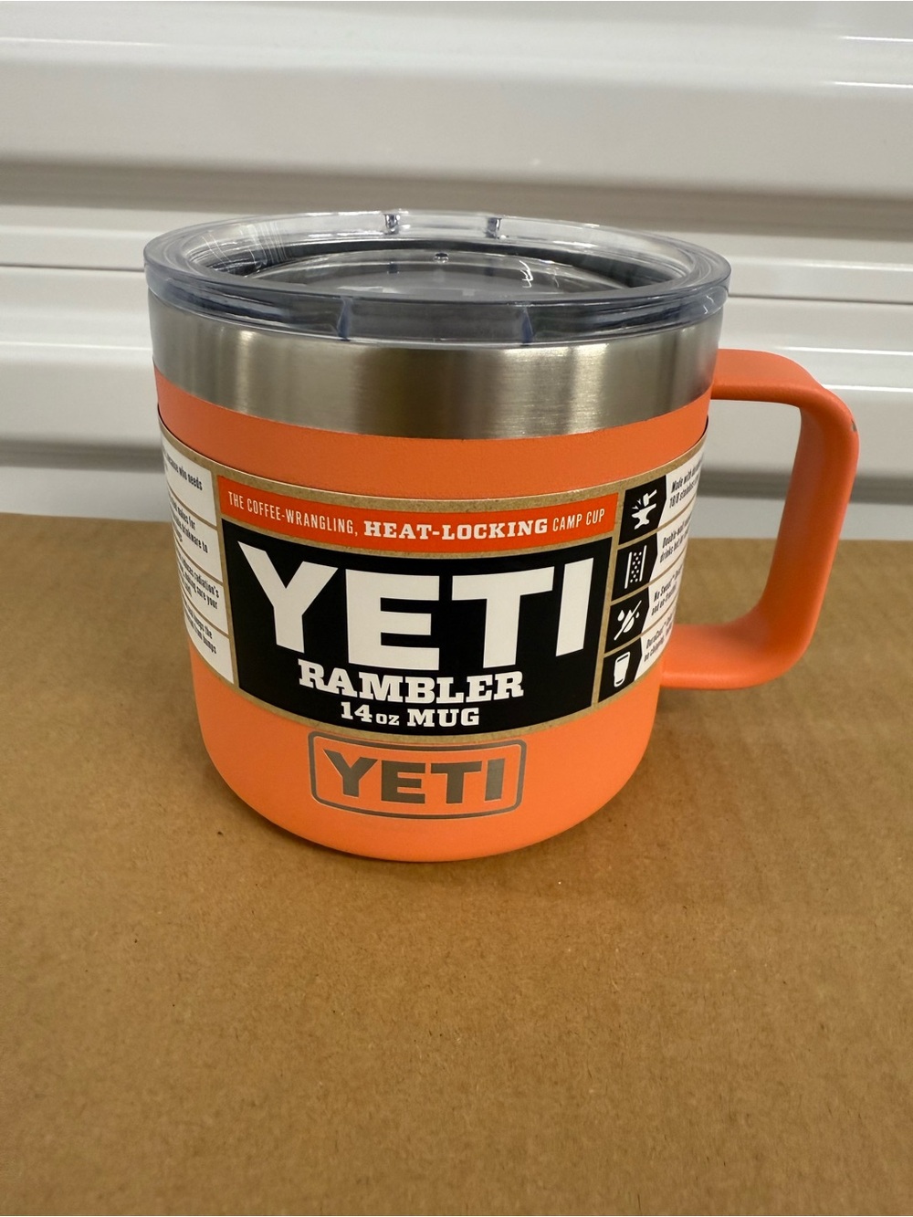 NWT Coral Yeti Rambler 14 oz